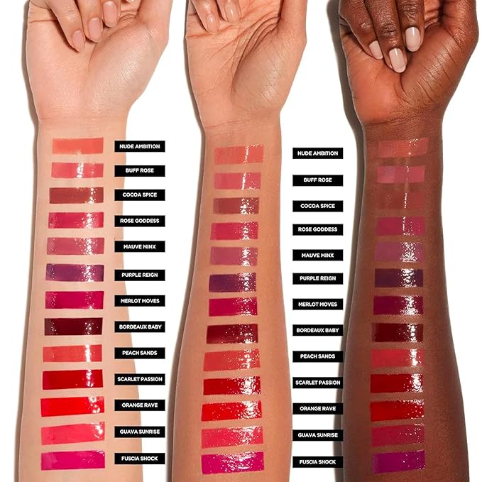 Deck of Scarlet Threeway Solid Lip Oil, Vegan Formula With Hyaluronic Acid and Hydrating Oil Blend, Glossy Finish - Coral Rose