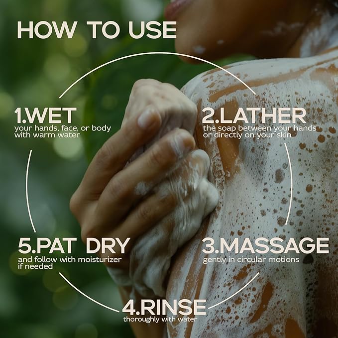 Detoxifying Sea Moss Soap - All-Natural Soap with Green Tea Matcha & Aloe Bergamot - Gentle on Sensitive Skin for Face and Body Use,Gift for Men & Women