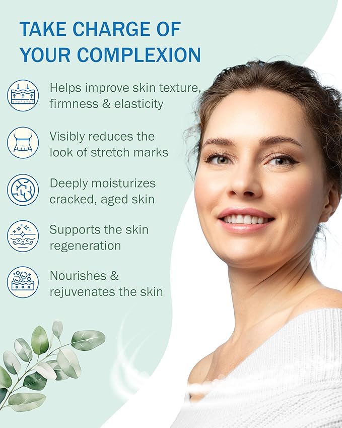 Crepe Cream for Aging Skin Women Men 2 Pack - with Natural Oils, Licorice Root & Chamomile Extract - Crepey Skin Tightening Cream for Body, (4 fl oz) Made in USA