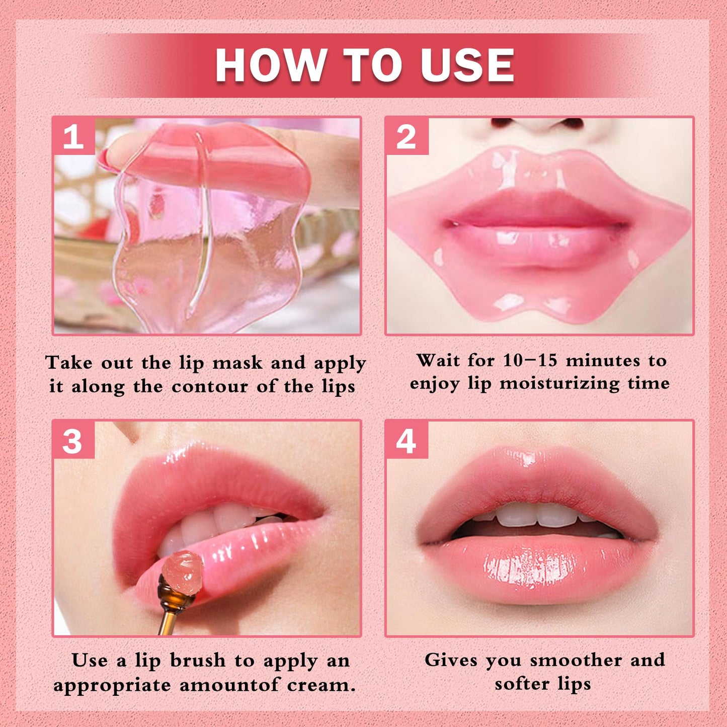 IONSGAKO 3PCS Bee Lip Balm Honey Pot, Honey Strawberry Apple Lime Lip Mask Sleeping Honey Lip Mask Overnight Hydrating Propolis Honey Pot Lip Balm for Cracked & Dry Lips Care with Pink Lip Mask