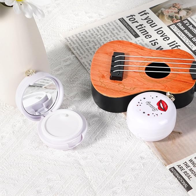 2 Pack Lip Balm Containers,Plastic Portable