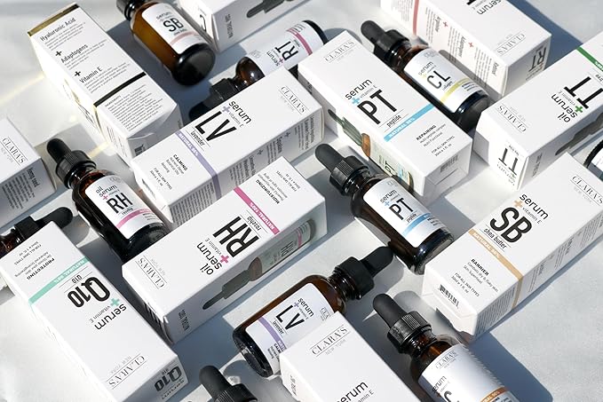 CLARA'S NEW YORK Lavender in Squalen Facial Serum with Vitamin E for Soothing, Calming and Moisturizing - Lightweight Formular 30ml /1Fl oz - Made In USA