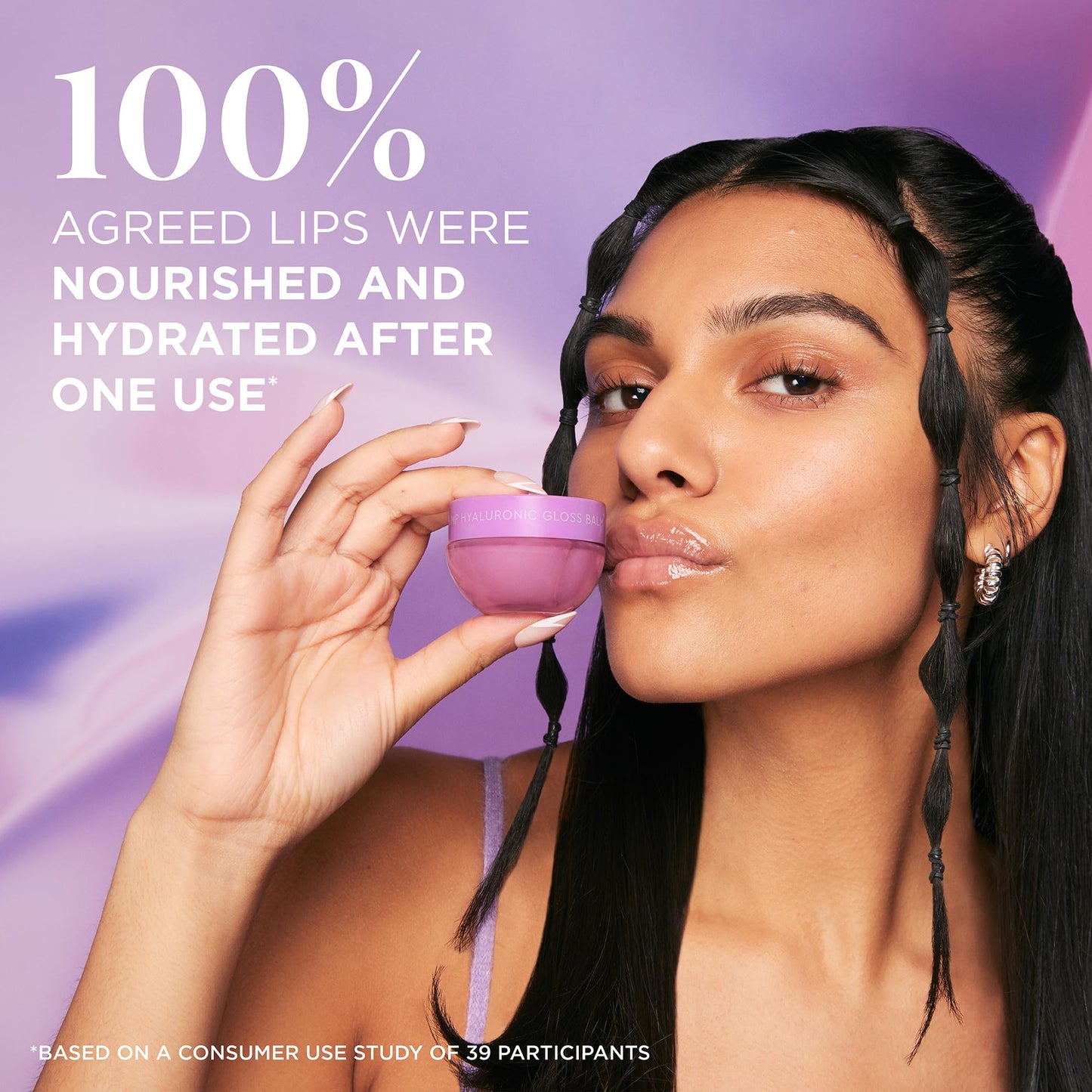 Glow Recipe Hyaluronic Acid Plumping Lip Balm for Women & Men - Clear, Hydrating High-Shine Gloss + Overnight Dry Lips Treatment for a Smooth, Fuller Look - Makeup Prep, Korean Skin Care, 15ml