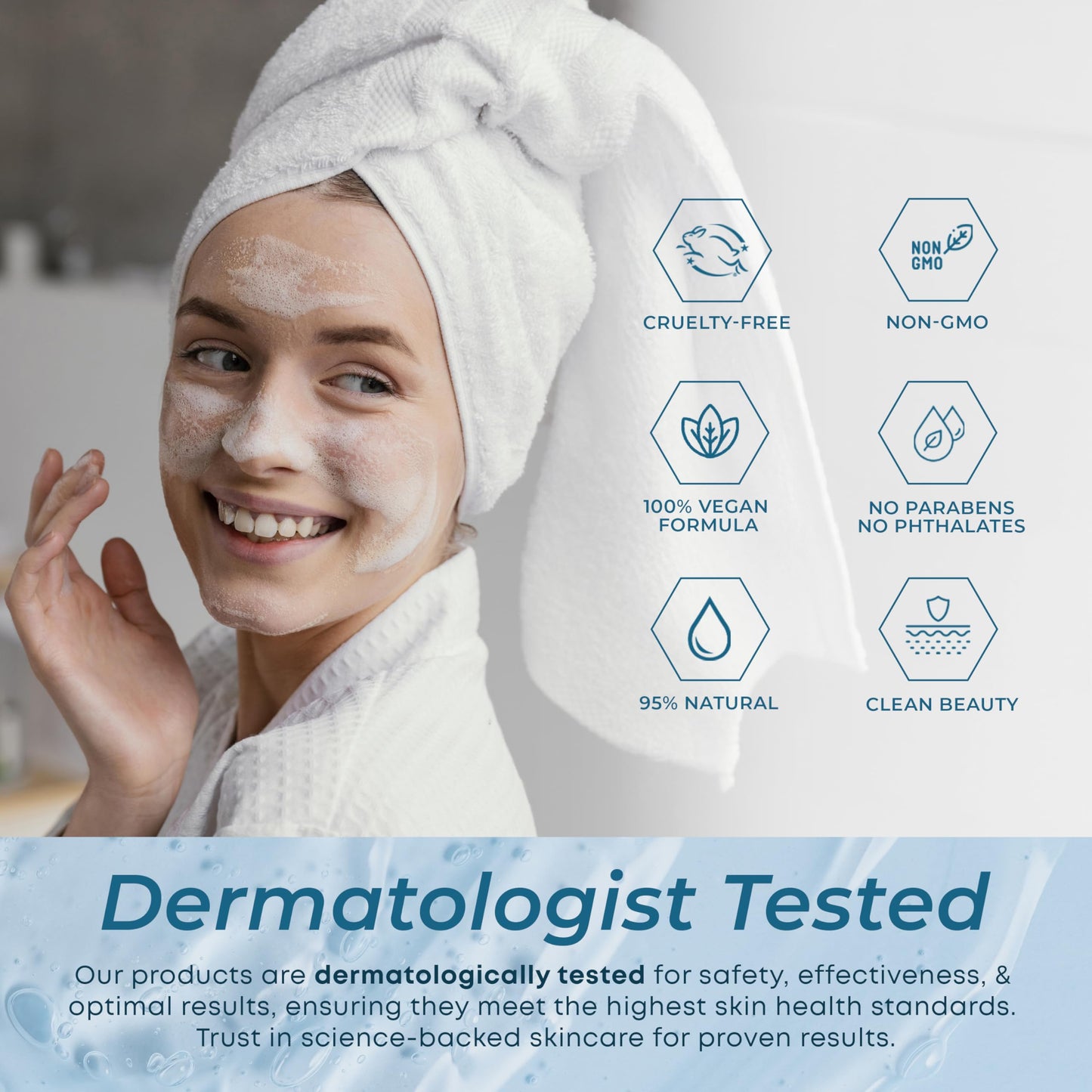 Refined Radiance Hyaluronic Acid & Collagen Face Wash – Dermatologist Tested, Anti-Aging, Korean Skin Care, Hydrates Firms Soothes – Clean, Vegan, Gentle Facial Cleanser for Dry Sensitive Skin, 200 ML