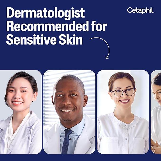 Cetaphil Face Wash, Daily Facial Cleanser for Sensitive, Combination to Oily Skin, 8 oz, Pack of 3, Gentle Foaming, Soap Free, Hypoallergenic