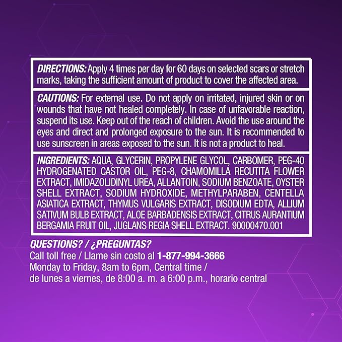 Cicatricure Advanced Scar Gel for Face & Body - Proven Results in 2 Weeks, Scar Treatment for Surgical Scars, Stretch Marks, Scars of Burns and Injuries, Acne Scar Treatment, 1 oz (28 g)