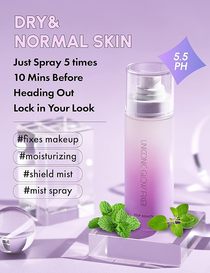 SELF BEAUTY Glow Makeup Setting Spray | Hydrating 100ml