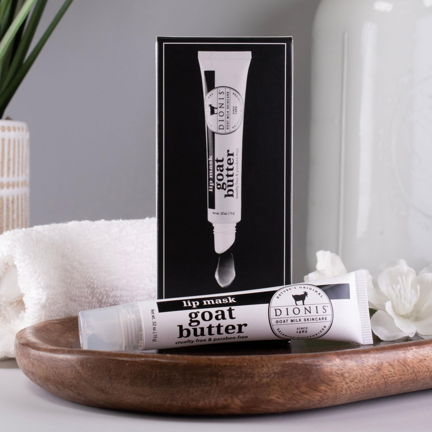 Dionis Goat Butter Overnight Leave On Lip Mask - Raspberry, Goat Milk, Jojoba & Moringa Oils Moisturize & Repair Cracked, Chapped & Dry Lips - Chocolate Shortbread Scented Formula Stays On All Night