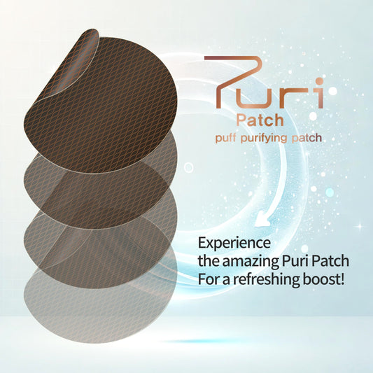 Puri Patch Cushion Puff Protector – 5 Individually Wrapped Copper Stickers for Makeup Puff Hygiene, Reduce Breakouts from Dirty Puffs, K-Beauty Compact Accessory, Daily Skincare Routine Essential