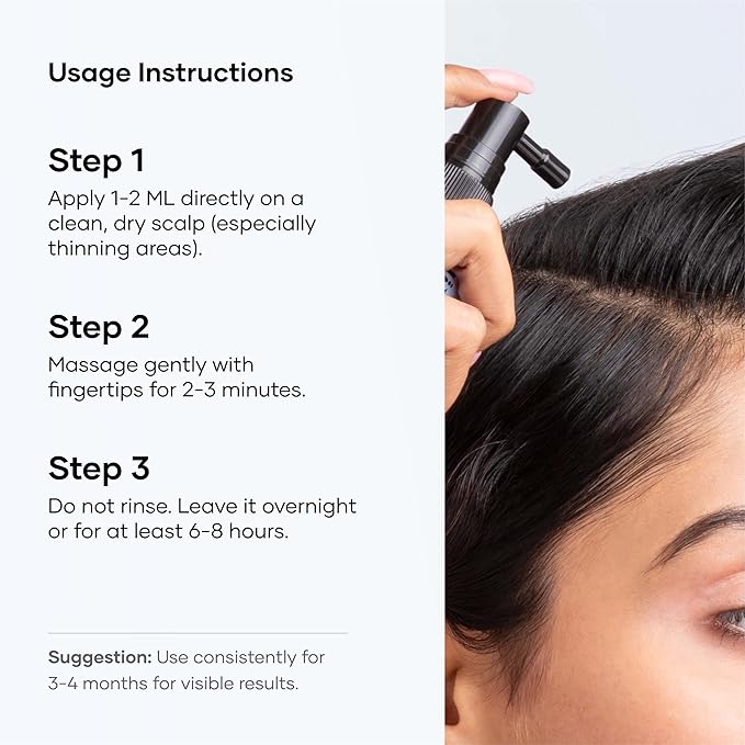 Hair Growth Serum Rosemary Hair Spray | Rosemary Oil for Hair | Anti Hair Fall Serum for Men & Women | Strengthen Roots, Nourish Scalp, 2.02 Fl Oz (Pack of 2)