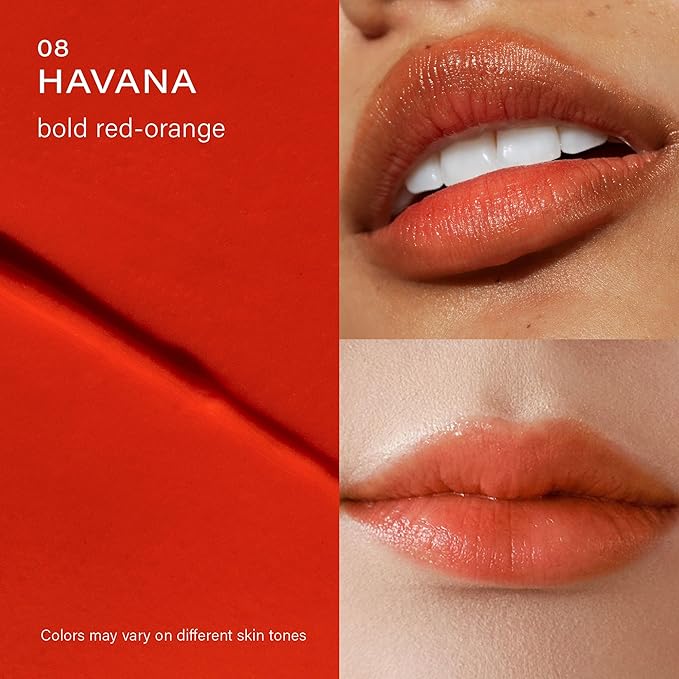 Melixir Vegan Lip Butter #08 Havana, Hydrating Tinted Lip Balm Stick, Bee-Free, Petrolatum-Free, Plant-Based With Shea Butter, Nourishing Care for Dry, Chapped Lips, Natural Finish