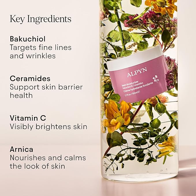 ALPYN Melt Moisturizer | Weightless Brightening and Plumping Hydration with a Velvety, Makeup-Ready Finish | 1.7 oz / 50 ml