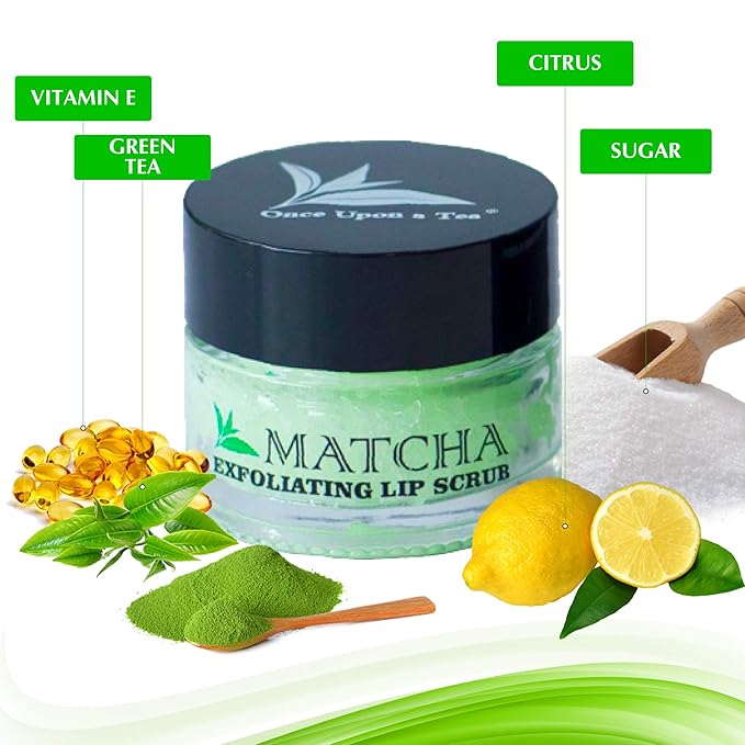 Exfoliating Green Tea Matcha Sugar Lip Polish