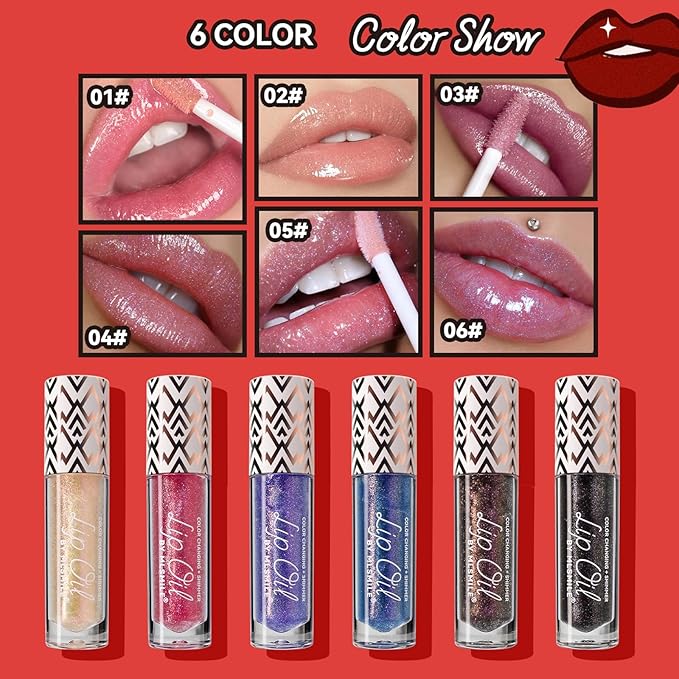 2 Colors Boss Up Color Changing Lip Oil,