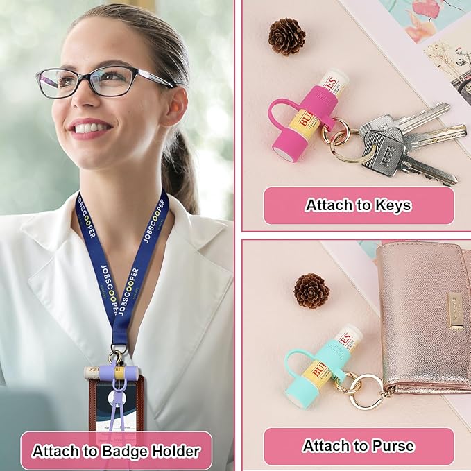 Desing Wish Silicone Lip Balm Holder Lanyard