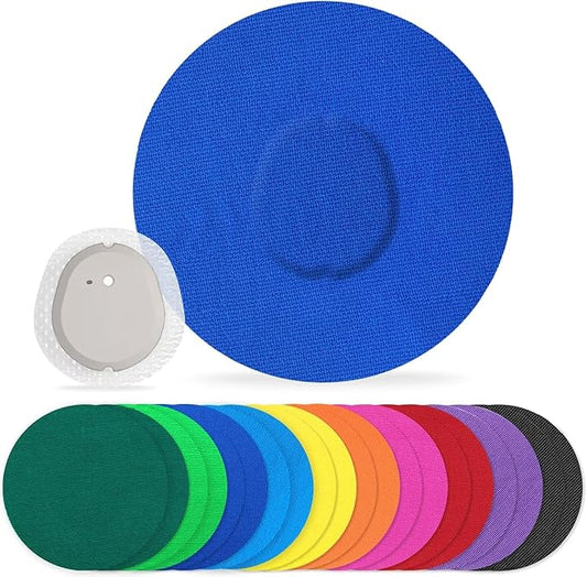 G7 Adhesive Patches Waterproof 20Pack G7 Overpatch Flexible CGM Tape Non-Glue Central Full Cover Hypoallergenic & Latex-Free Stelo Patch Overlay for 10-15 Days Long Stay, Multi-Colored