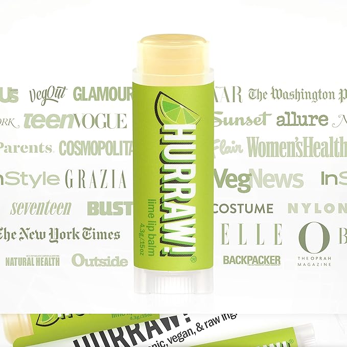Hurraw! Lime Lip Balm: Organic, Certified