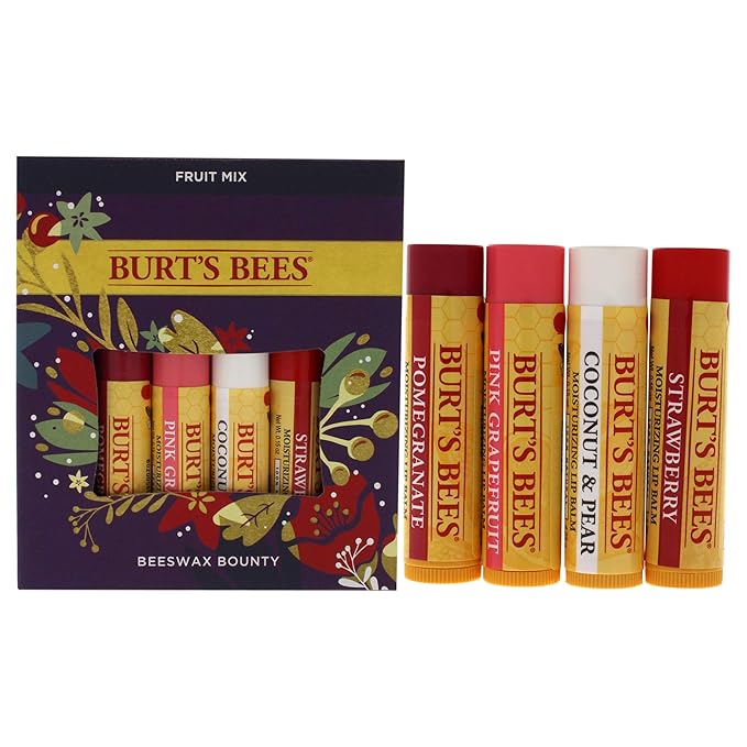 Burt’s Bees Holiday Gift, 4 Lip Stocking