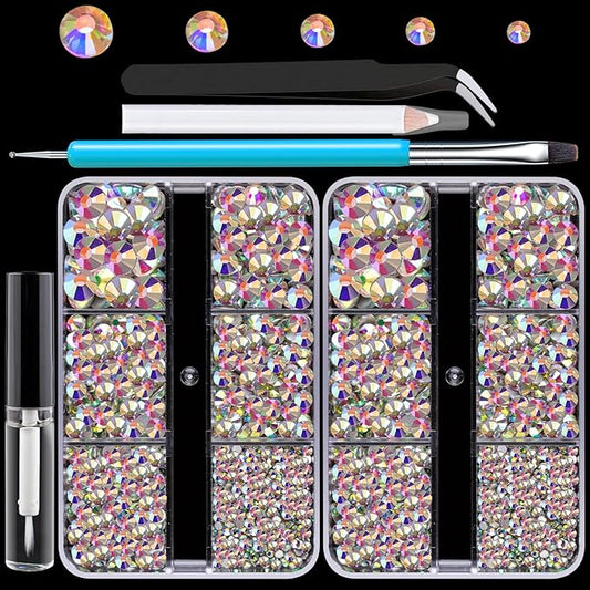 Colorful Face Gems for Makeup Set, Flatback Gorgeous