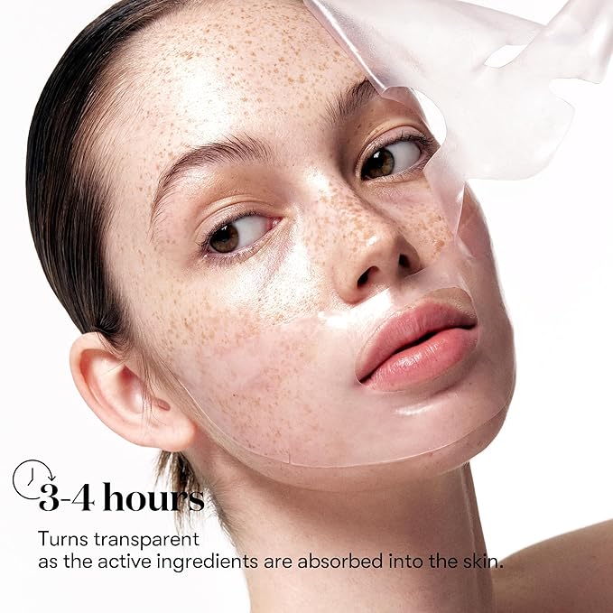 VT COSMETICS Collagen Reedle Shot 100 2-Step Hydrogel Mask(34.5gx4ea), Intensive Firming, Exosome 500Da Collagen, Fine Lines, Overnight Melting Mask, Korean Facial Mask, Pink Collagen