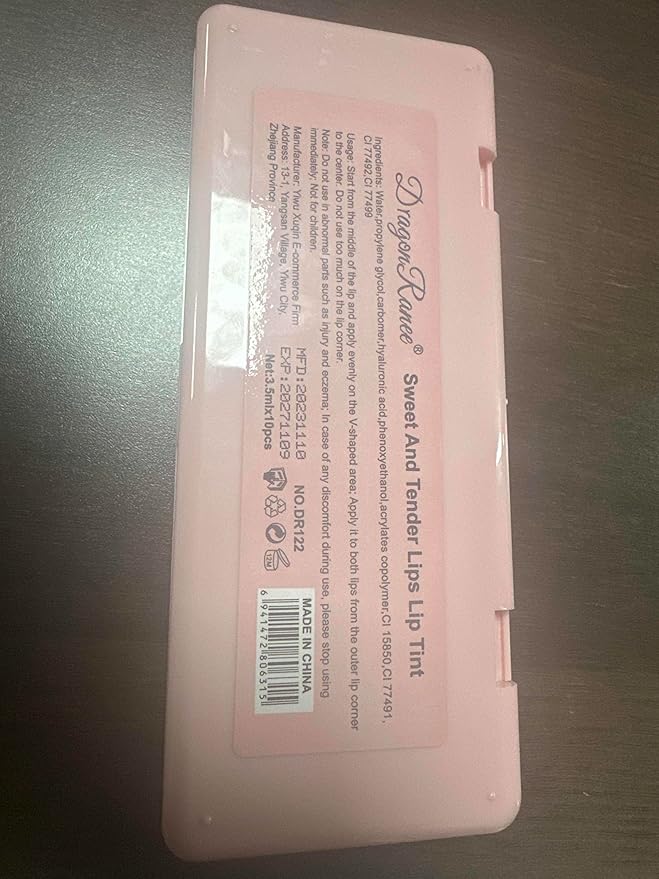 10 Colors Lip Tint Stain Set, Korean Moisturizing Moisturizing