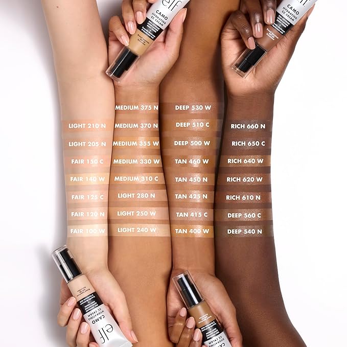 e.l.f. Hydrating Camo CC Cream, SPF 30, Color 640 W