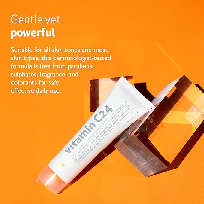 INDEED LABS c24 Vitamin Cream Combined Serum & Moisturizer with Ascorbic and Hyaluronic Acid to Repair and Restore Skin, 30 ml