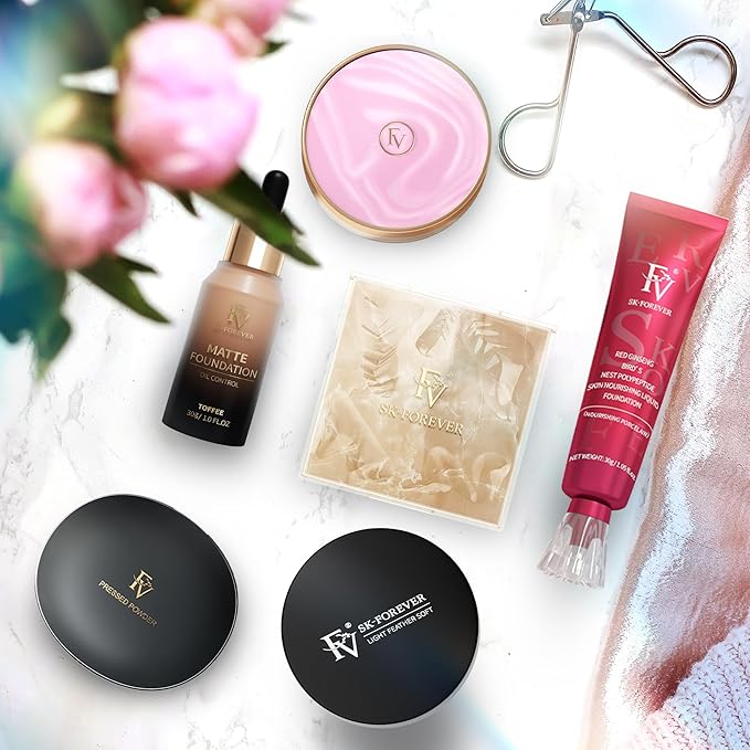 FV 2 Pack Hydrating Liquid Foundation Makeup, Waterproof