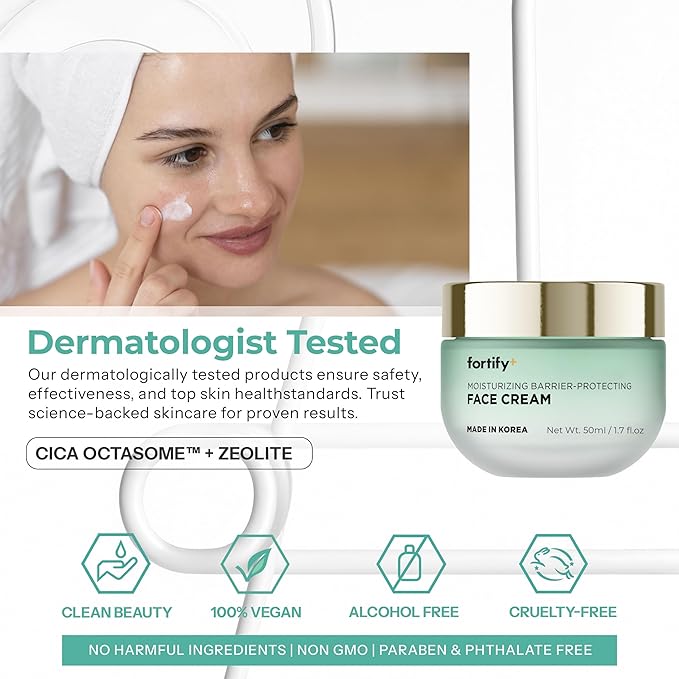 Face Moisturizer with Peptides & Collagen - 3-in-1: Detox, Treat, Boost - Moisturizing + Barrier Protecting - Dermatologist Tested, Clean Beauty, Anti-Aging Korean Skin care - 1.7oz