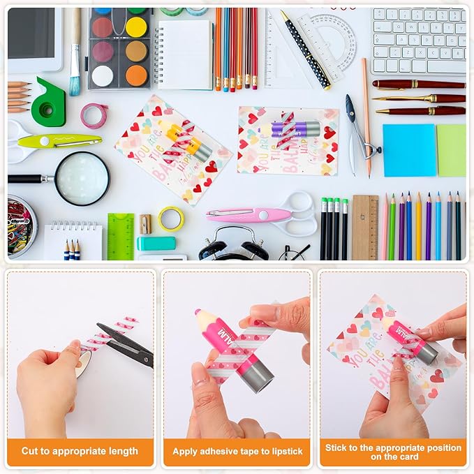 24 Sets Valentine's Day Lip Balm Tag