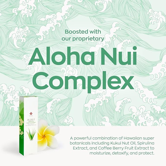 Hanalei Aloe E Face Gel Cleanser – Aloe Vera Face Wash for Sensitive, Oily & Dry Skin – Gentle, Oil-Free, Hydrating with Vitamin E – Vegan, Cruelty-Free Hawaiian Skincare – Made in USA (5 oz)