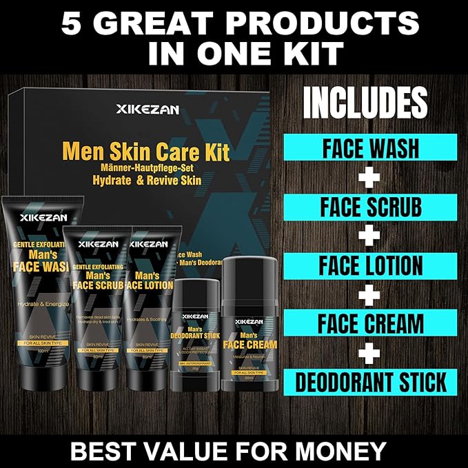 Mens Gifts for Men,Mens Skin Care Stocking