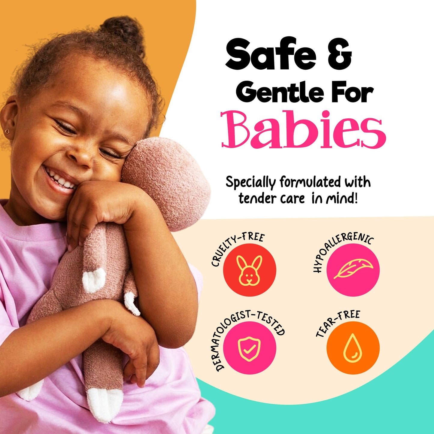 CurlyBaby Girl Bundle GM Curls – Tear-Free Shampoo, Moisturizing Conditioner Smoothie & 3-in-1 Good Morning Spray for Kids & Toddlers with Curly Hair – Daily Haircare, Hydrating, Growth-Friendly Set