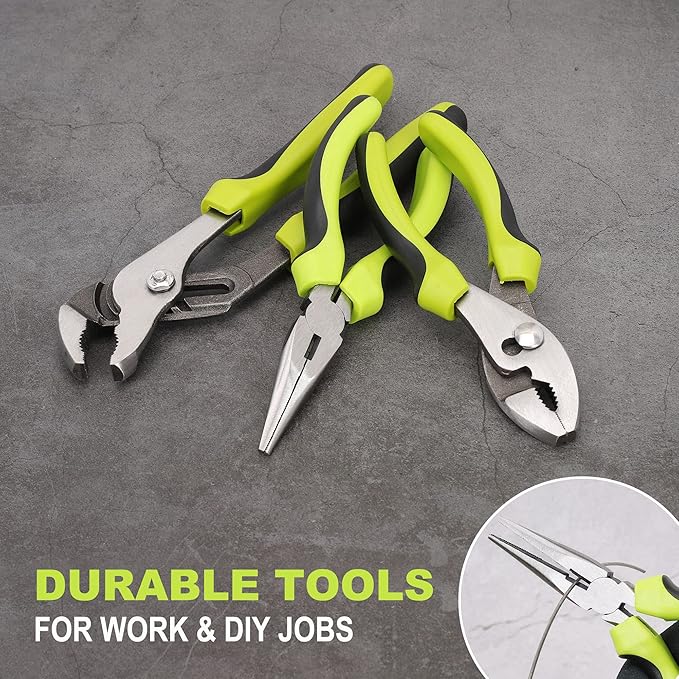 FASTPRO 232-Piece 20V Cordless Lithium-Ion Drill Driver & Home Tool Set, Household Repairing Tools Kit with Drill, 12-Inch Wide Mouth Storage Bag, Green