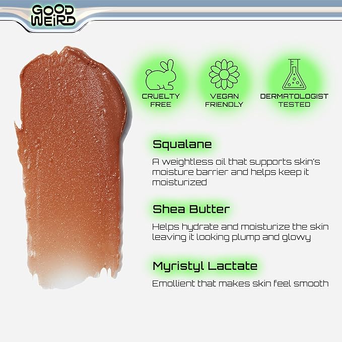 GOOD WEIRD Highlighter: Balmy Weather Blush Stick - MANGO (Terracotta) 15 oz