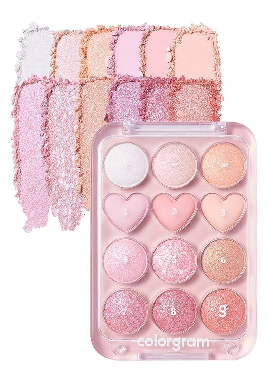 COLORGRAM Pin Point Eyeshadow Palette 04 Bright+Cool |