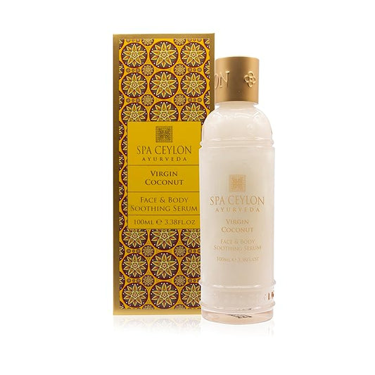 SPA CEYLON VIRGIN COCONUT Face & Body Soothing Serum | Hydrating | 100% Natural | Silicon-Free | Suitable for all skin types