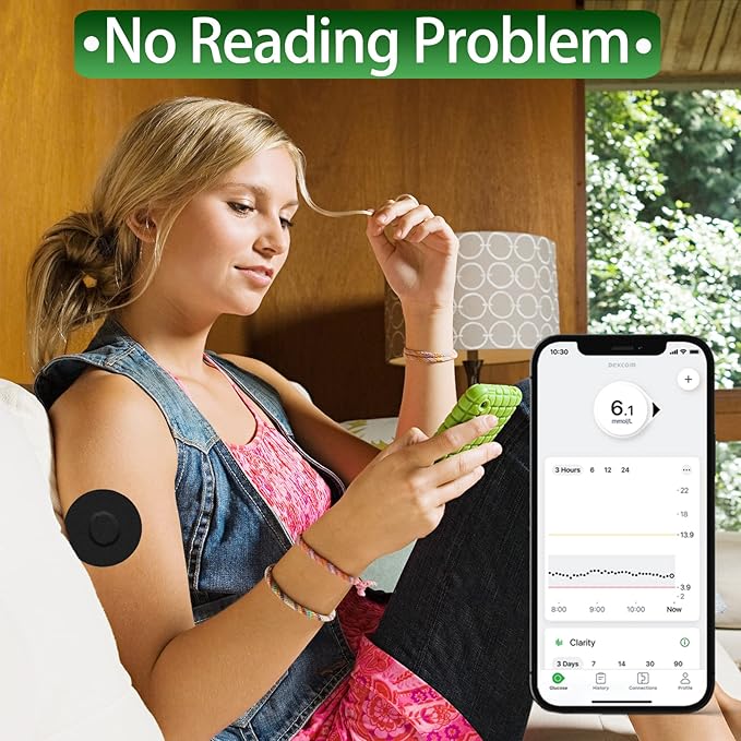 G7 Adhesive Patches Waterproof 20 Pack Overpatch for G7 & Stelo Flexible CGM Tape Hypoallergenic & Latex-Free Stelo Overlay Patch for 10-15 Days Long Stay Without Glue in The Center, Black