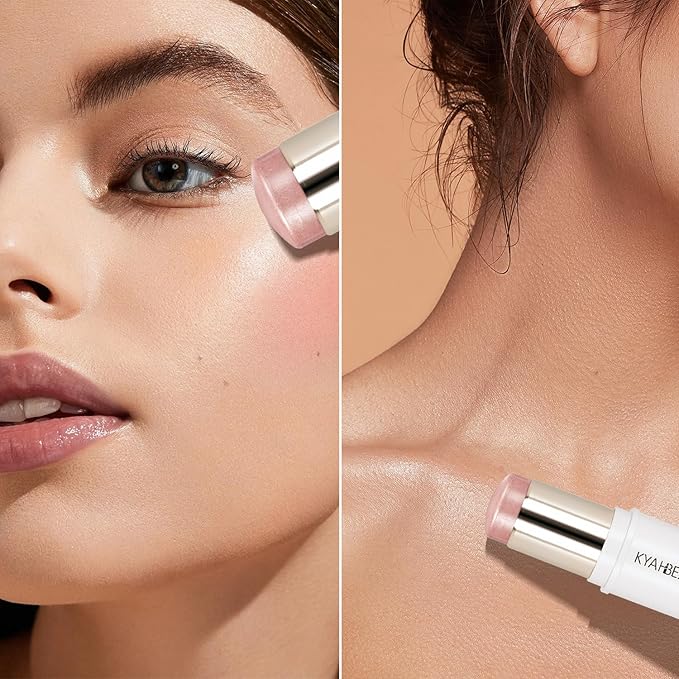 Dewy Highlighter Makeup, Highlighter Makeup Stick for Face Gold /0.53fl.Oz 15g