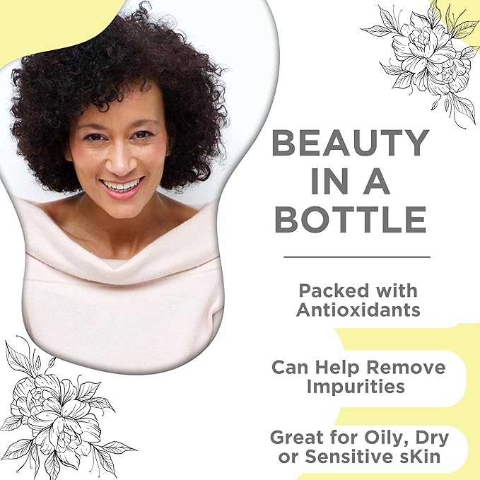 Skin Nation Hydrating Gentle Face Wash with Organic Aloe and Chamomile for Dry, Oily and Sensitive Skin, Paraben Free and Sulfate Free, 4 oz, Made in USA