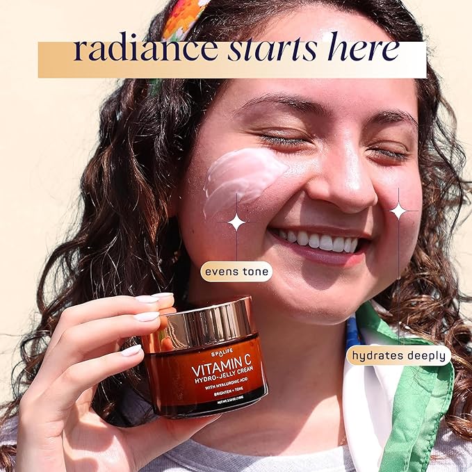 SpaLife Beauty Vitamin C Hydro - Jelly Moisturizing Face Cream With Hyaluronic Acid