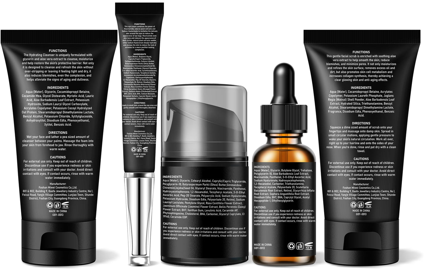 Mens Skin Care Kit,Skin Care for Men,Deep Hydrate,Moisturize,Firm Skin,Gentle Men's Facial Skin Care Routine Kit for Men Christmas Valentines Birthday Gifts for Him Boyfriend Husband Fathers Dad