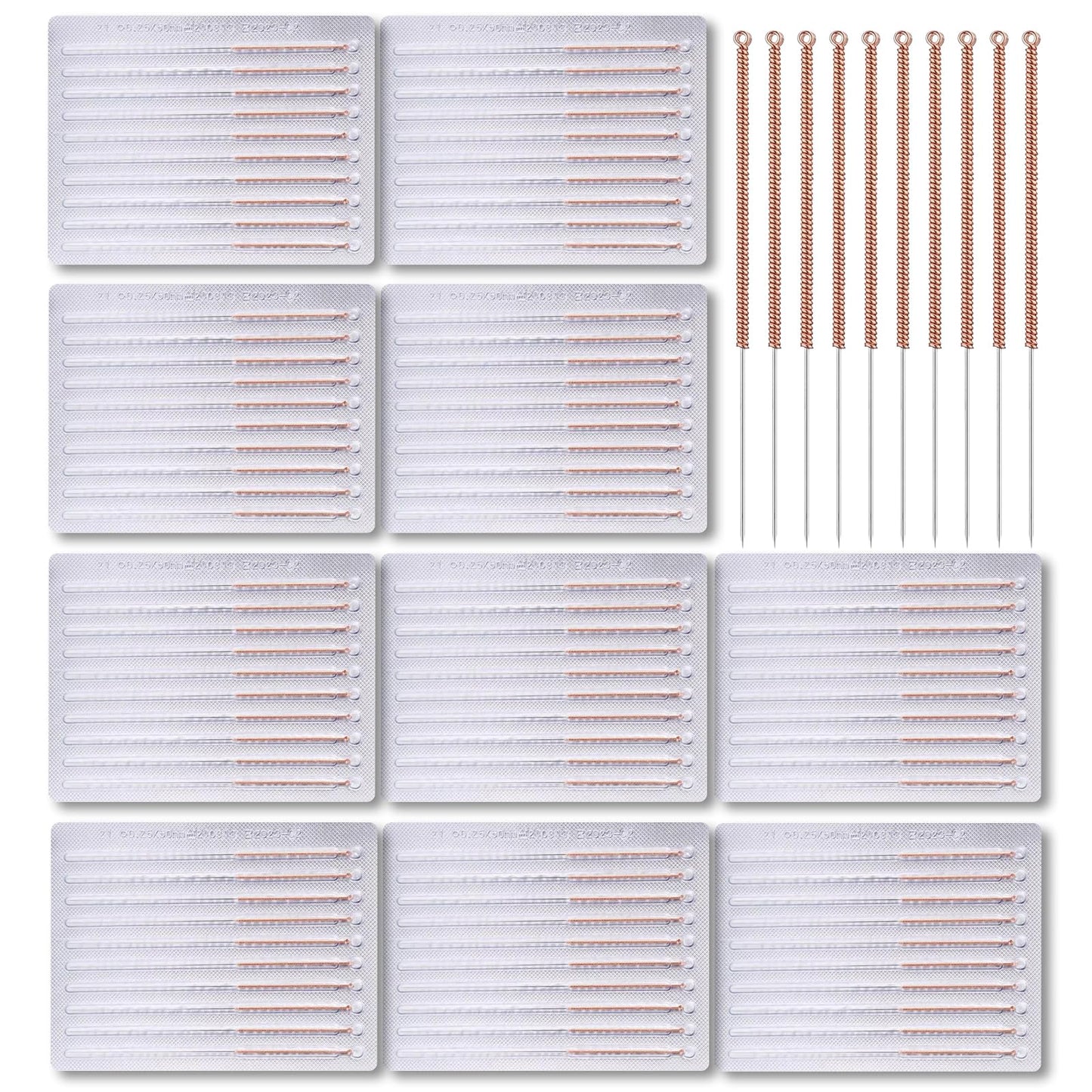 110 pcs Disposable Pimple Needles Acne Needle Blackhead and Blemish Remover Tools, Pimple Popper Tools Professional（Gold）