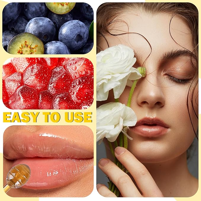 2PCS Lip Balm Honey Pot,Moisturizing Lip