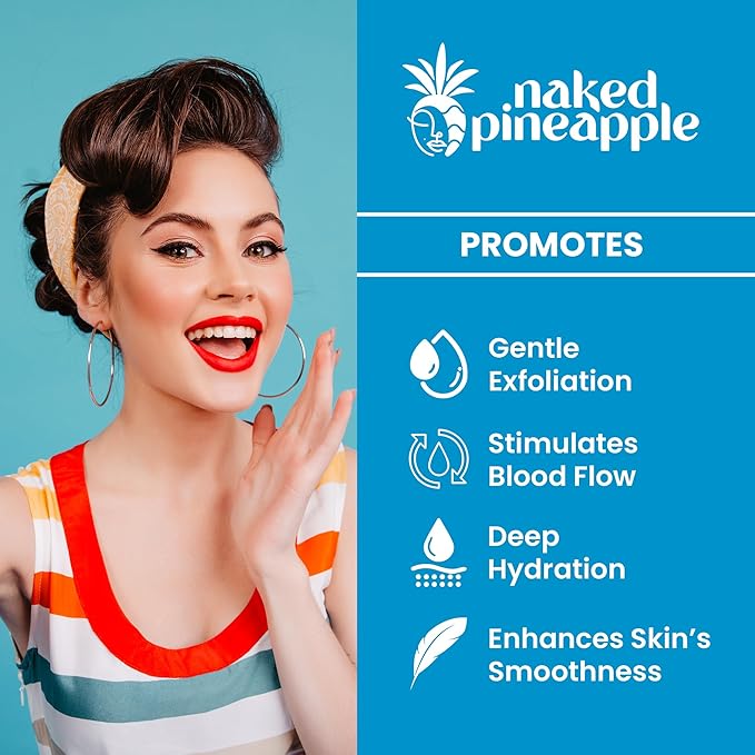 Pineapple Exfoliating Gel Cleanser with Enzymes - Gentle Daily Hydration and Radiance for All Skin Types - 8oz