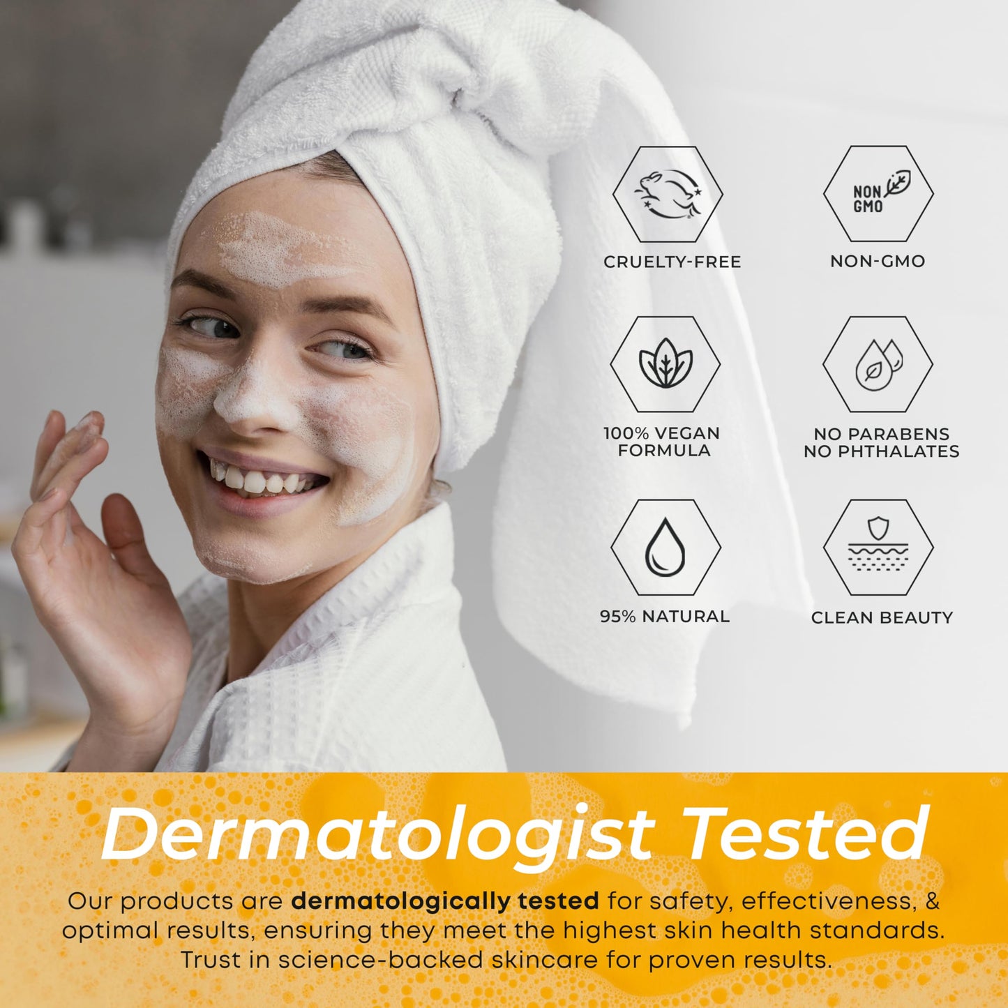 Refined Radiance Vitamin C & Turmeric Face Wash – Dermatologist Tested, Anti-Aging, Korean Skin Care – Evens Skin Tone, Reduces Dark Spots, Boosts Radiance – Clean Vegan Beauty – 200 ML