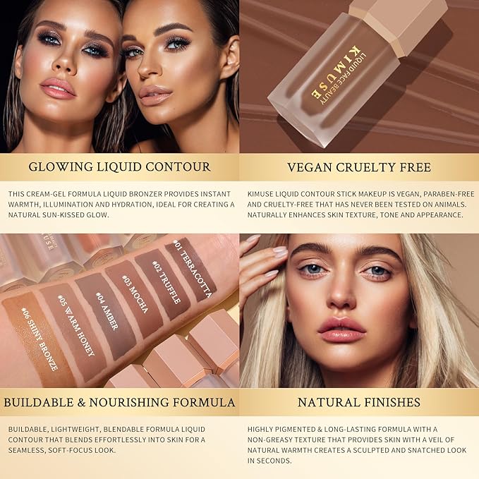 KIMUSE Soft Liquid Contour Stick, Glow Liquid Cream