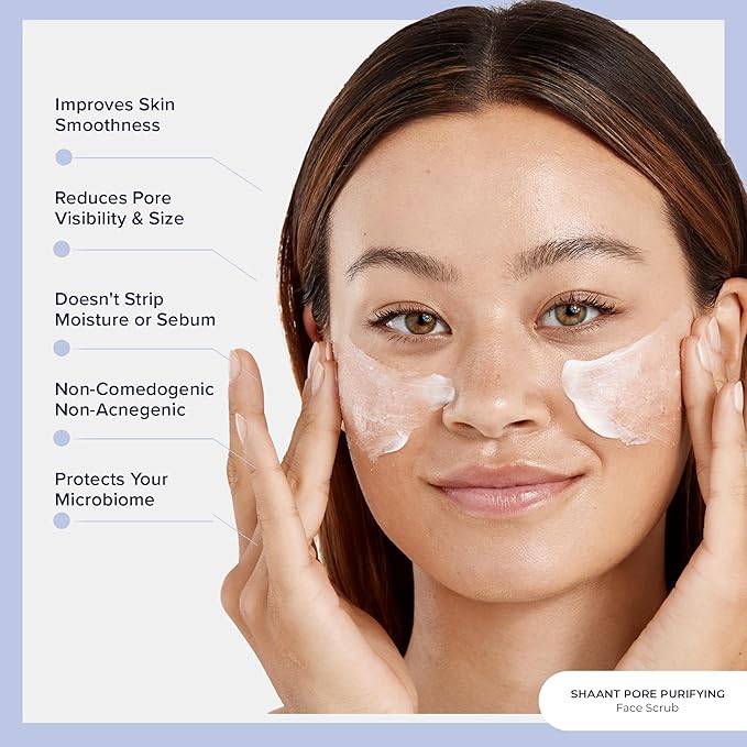 Codex Labs Shaant Deep Clean Duo, Balancing Foaming Face Cleanser (100ml) & Pore Purifying Face Scrub (100g) - Oil Control & Pore Minimizer - For Acne Prone Skin, All Skin Types