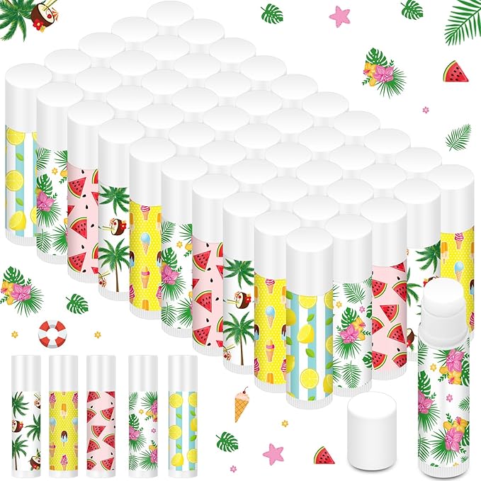 50 Pcs Summer Lip Balm Bulk Gifts
