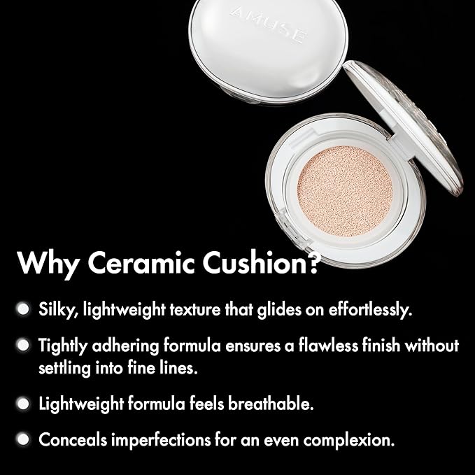 Amuse SEOUL Ceramic Skin Perfector Cushion Foundation 1.5 15g